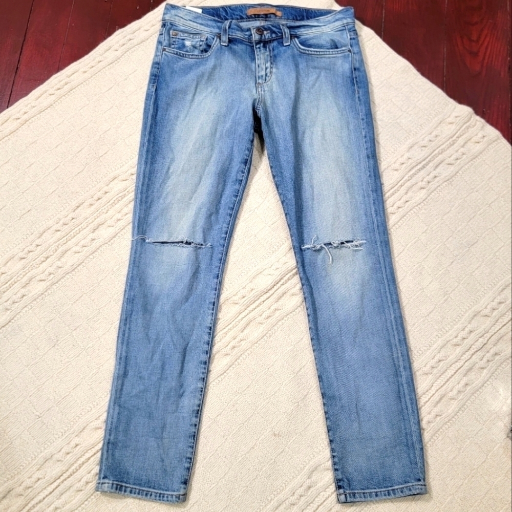 Joe's Jeans Mila Straight Leg Ankle Jeans Medium Wash Distressed size 28